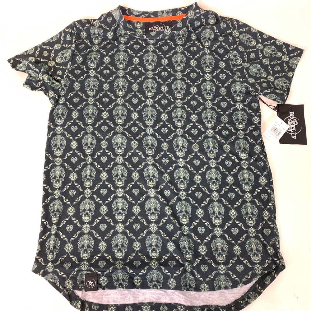 Brooklyn Standard Allover Skull and Scrollwork Tee